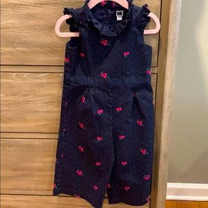 Janie and Jack dark navy jumpsuit